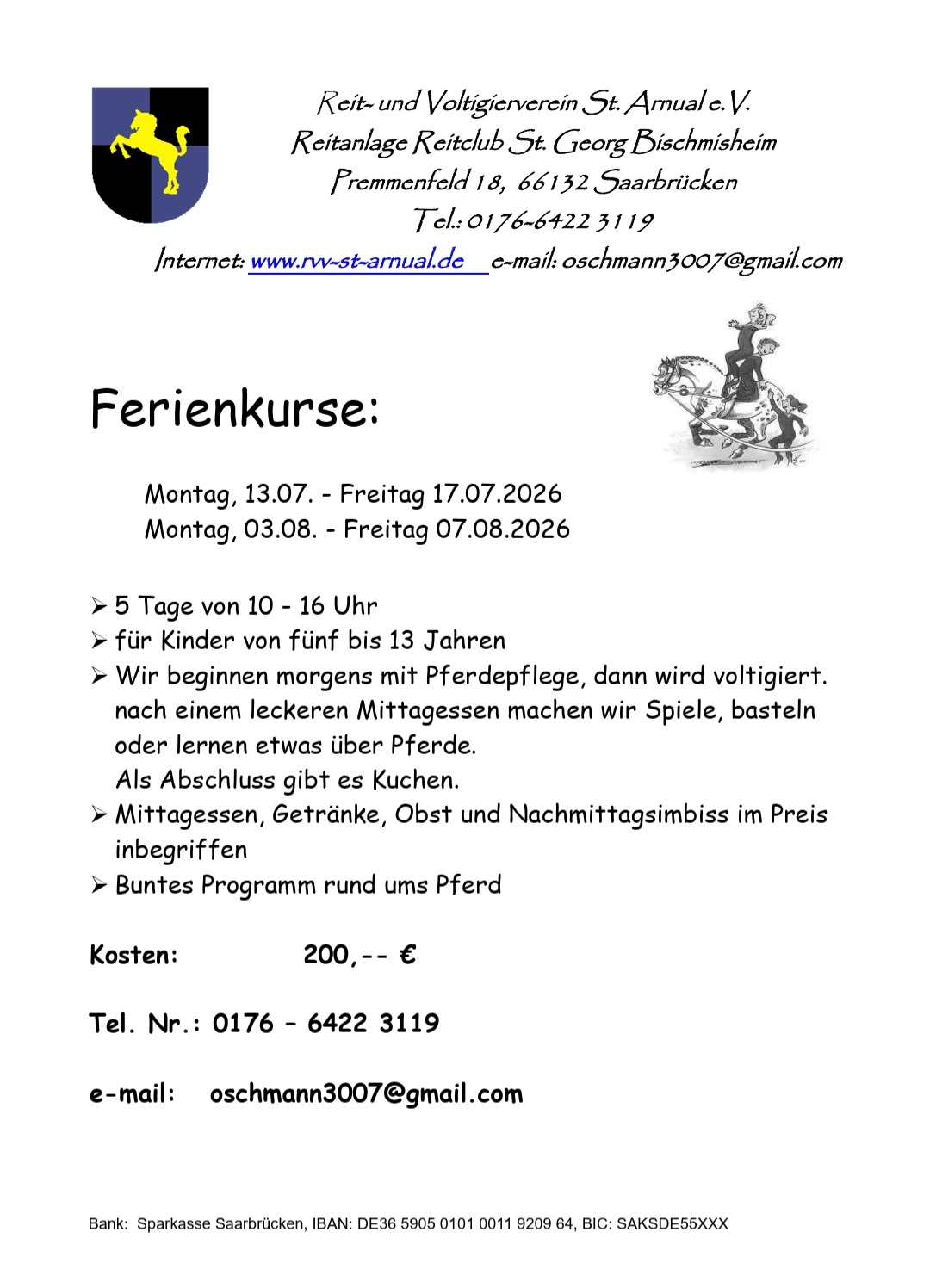 Ferienkurse 🐴🐎